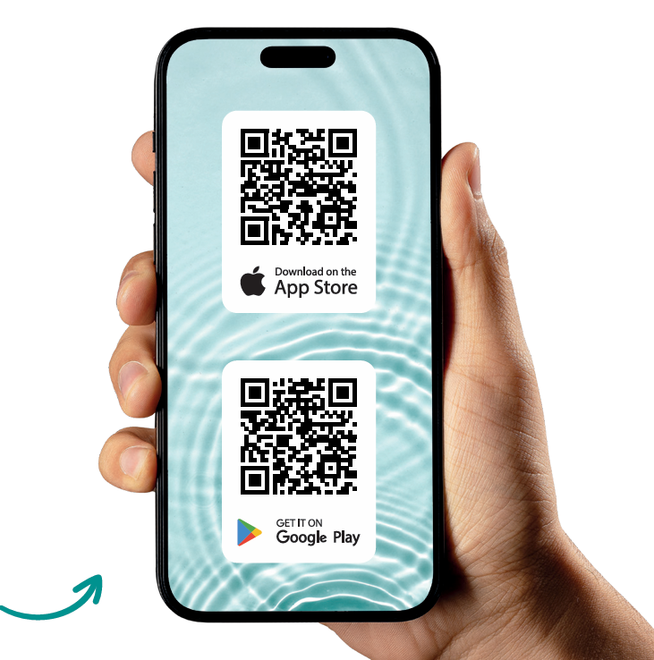 Kody QR do pobrania aplikacji Hydrolink Home EU